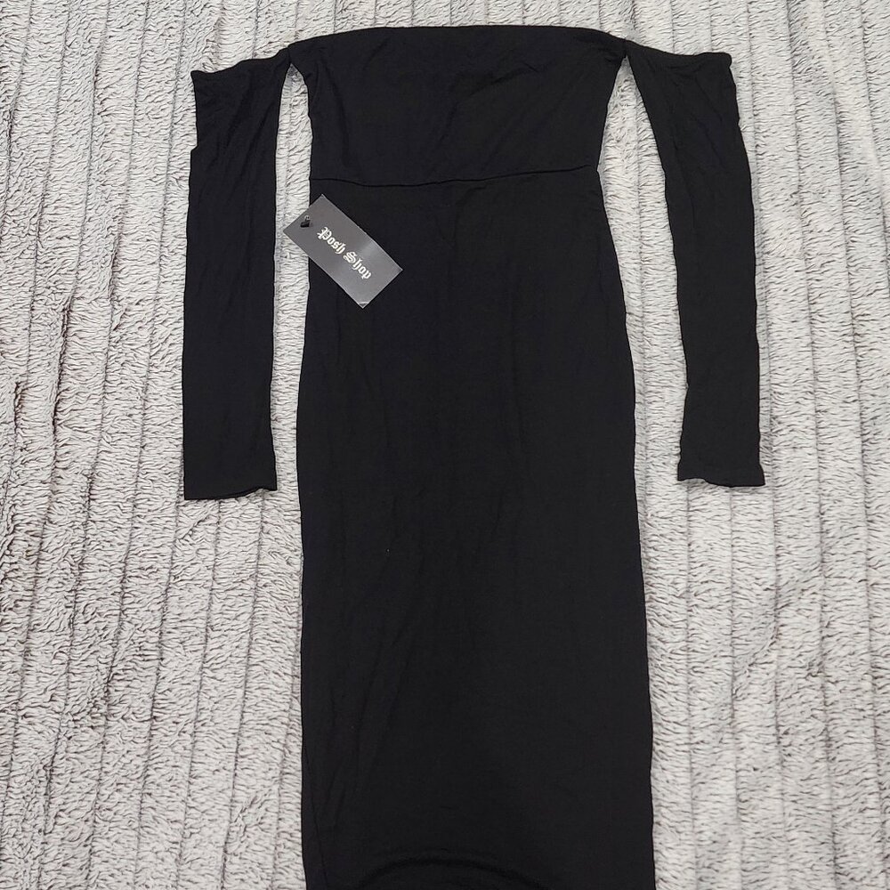 Off Shoulder Midi Dress